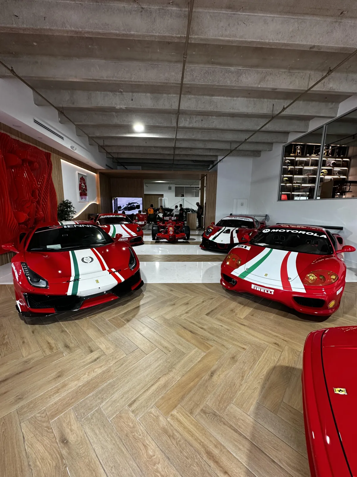 Private collection of racing Ferraris
